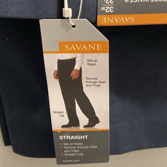 Savane Comfort Waist Straight Fit Chino 32X32 - Picture 2 of 4
